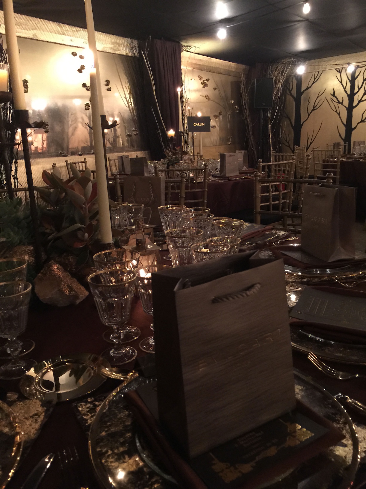 Allestimento tavola elegante per evento Bvlgari - ACCAELLE Events | Organizzazione eventi e Wedding planner